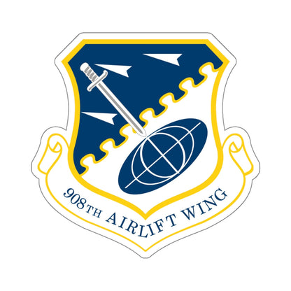 USAF 908th Airlift Wing (U.S. Air Force) STICKER Vinyl Die-Cut Decal-White-The Sticker Space