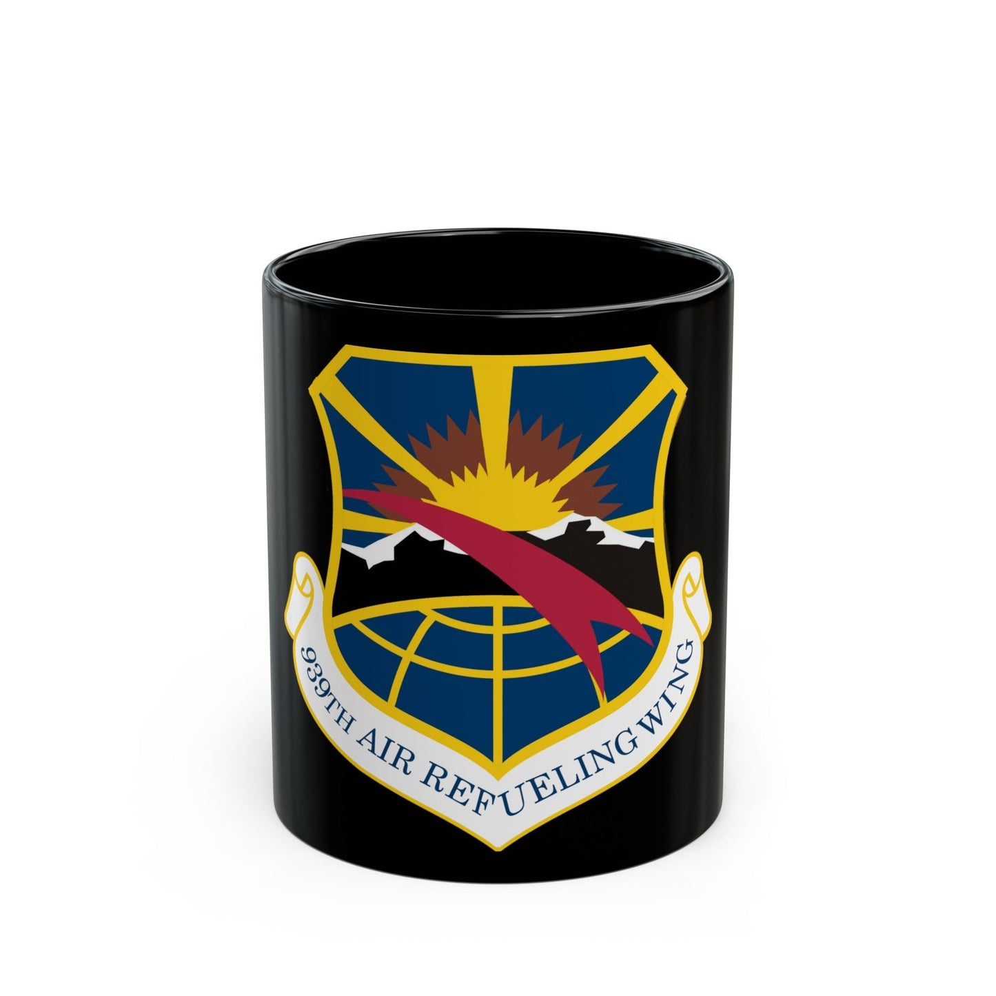 USAF 939th Air Refueling Wing (U.S. Air Force) Black Coffee Mug-11oz-The Sticker Space