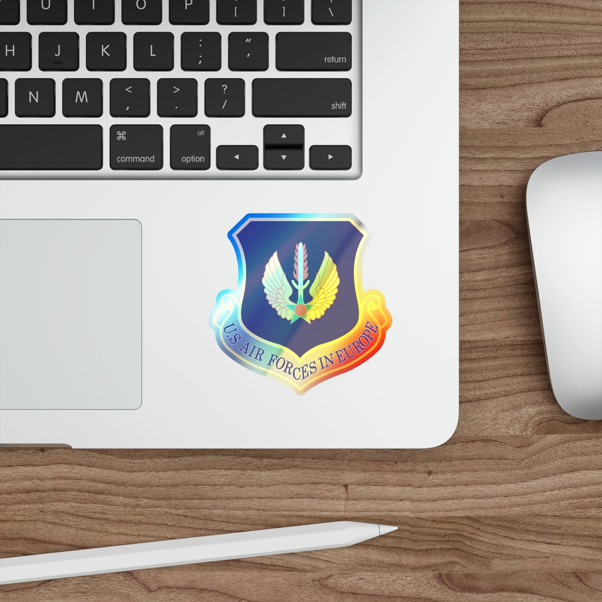 USAF in Europe (U.S. Air Force) Holographic STICKER Die-Cut Vinyl Decal-The Sticker Space