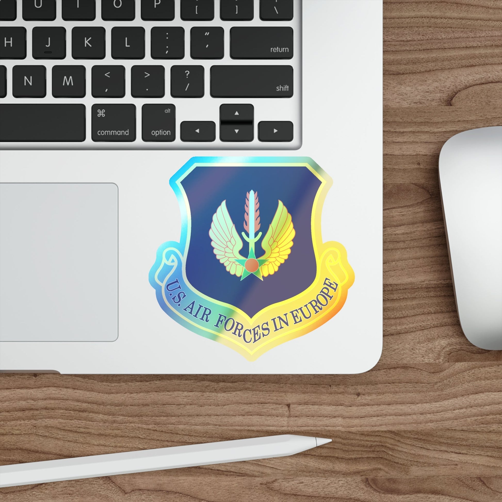 USAF in Europe (U.S. Air Force) Holographic STICKER Die-Cut Vinyl Decal-The Sticker Space