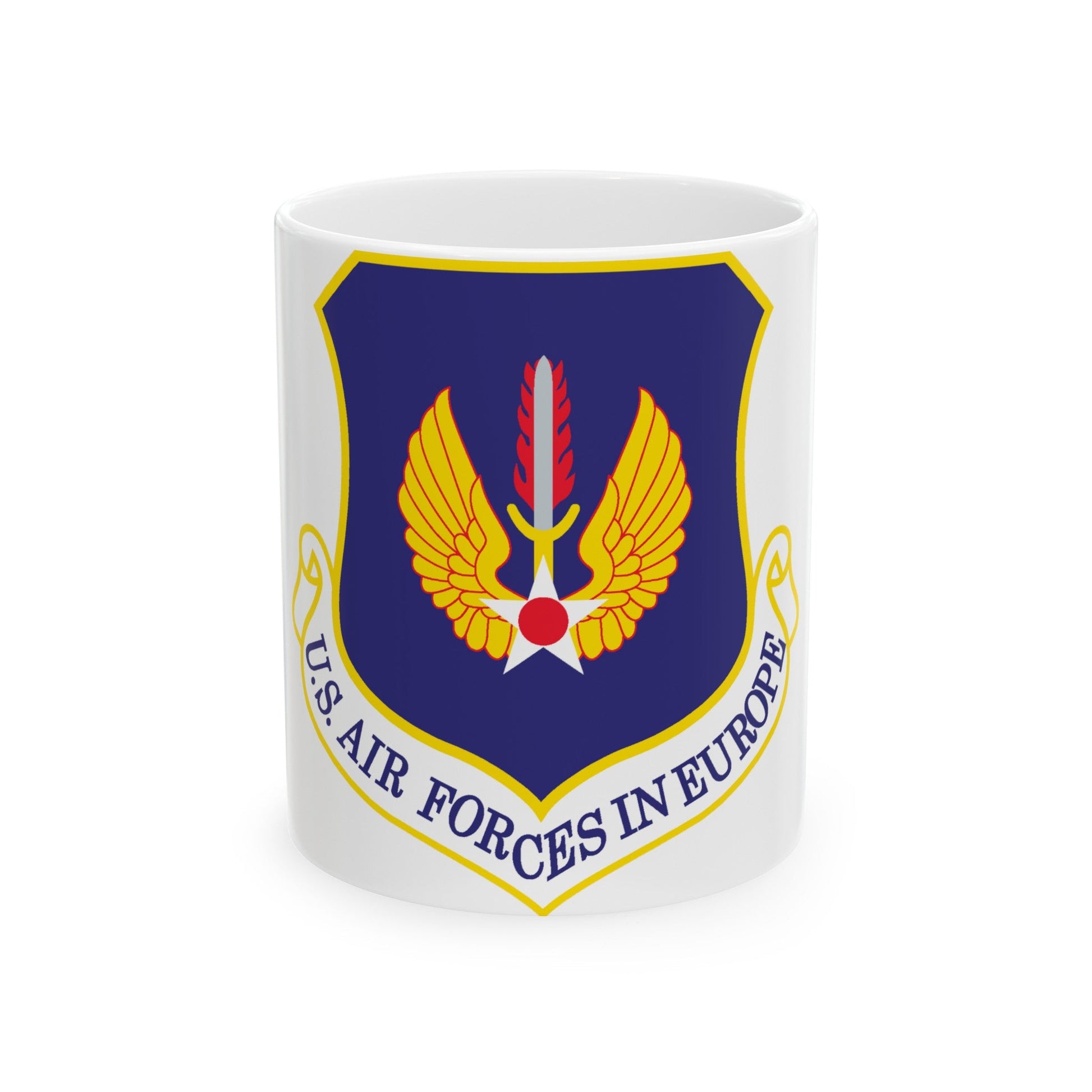 USAF in Europe (U.S. Air Force) White Coffee Mug-11oz-The Sticker Space