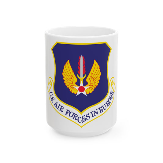 USAF in Europe (U.S. Air Force) White Coffee Mug-15oz-The Sticker Space