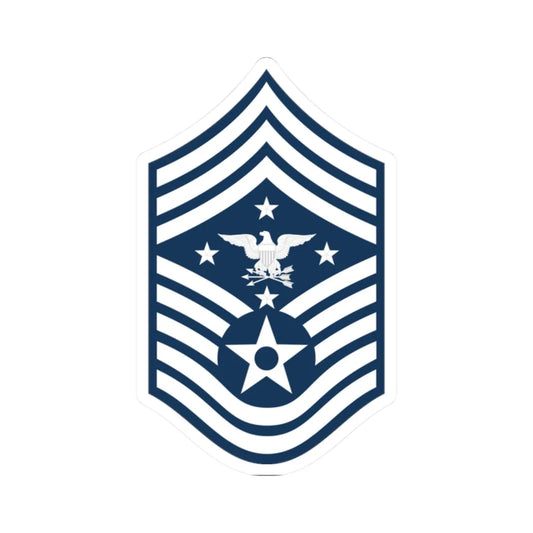 USAF SEAC (United States) (Military Rank) STICKER Vinyl Kiss-Cut Decal 2 Inch White - The Sticker Space