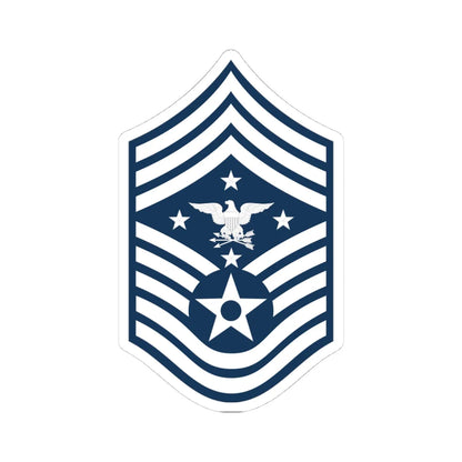 USAF SEAC (United States) (Military Rank) STICKER Vinyl Kiss-Cut Decal 4 Inch White - The Sticker Space