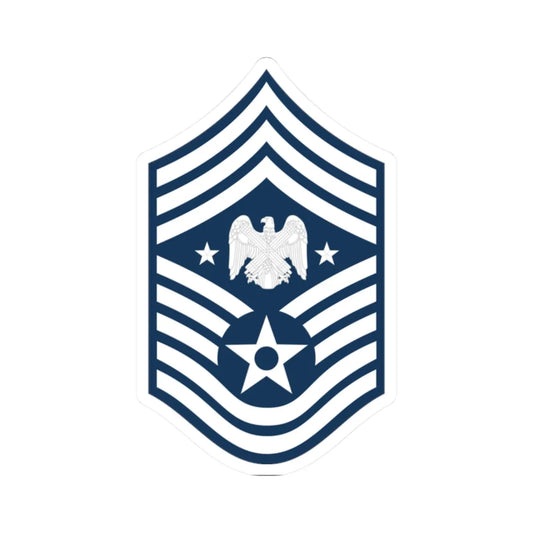 USAF Senior Enlisted Advisor for the National Guard Bureau (United States) (Military Rank) STICKER Vinyl Kiss-Cut Decal 2 Inch White - The Sticker Space