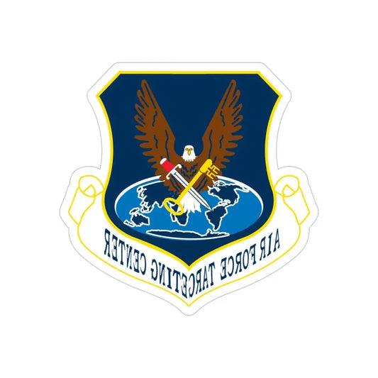 USAF Targeting Center Eagles (U.S. Air Force) REVERSE PRINT Transparent Die-Cut STICKER 6 Inch Die-Cut Transparent - The Sticker Space