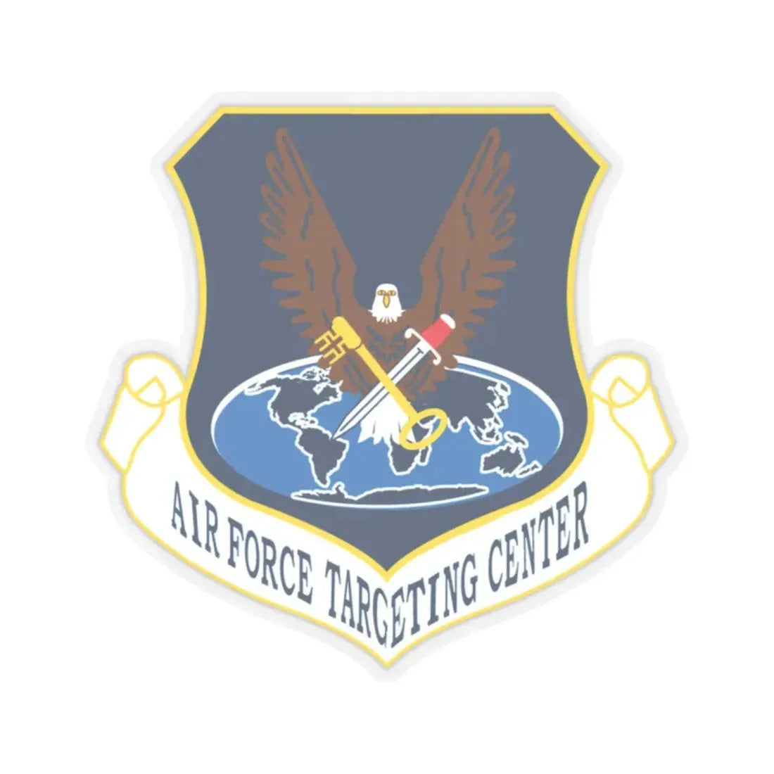 USAF Targeting Center Eagles (U.S. Air Force) STICKER Vinyl Kiss-Cut Decal 2 Inch Transparent - The Sticker Space