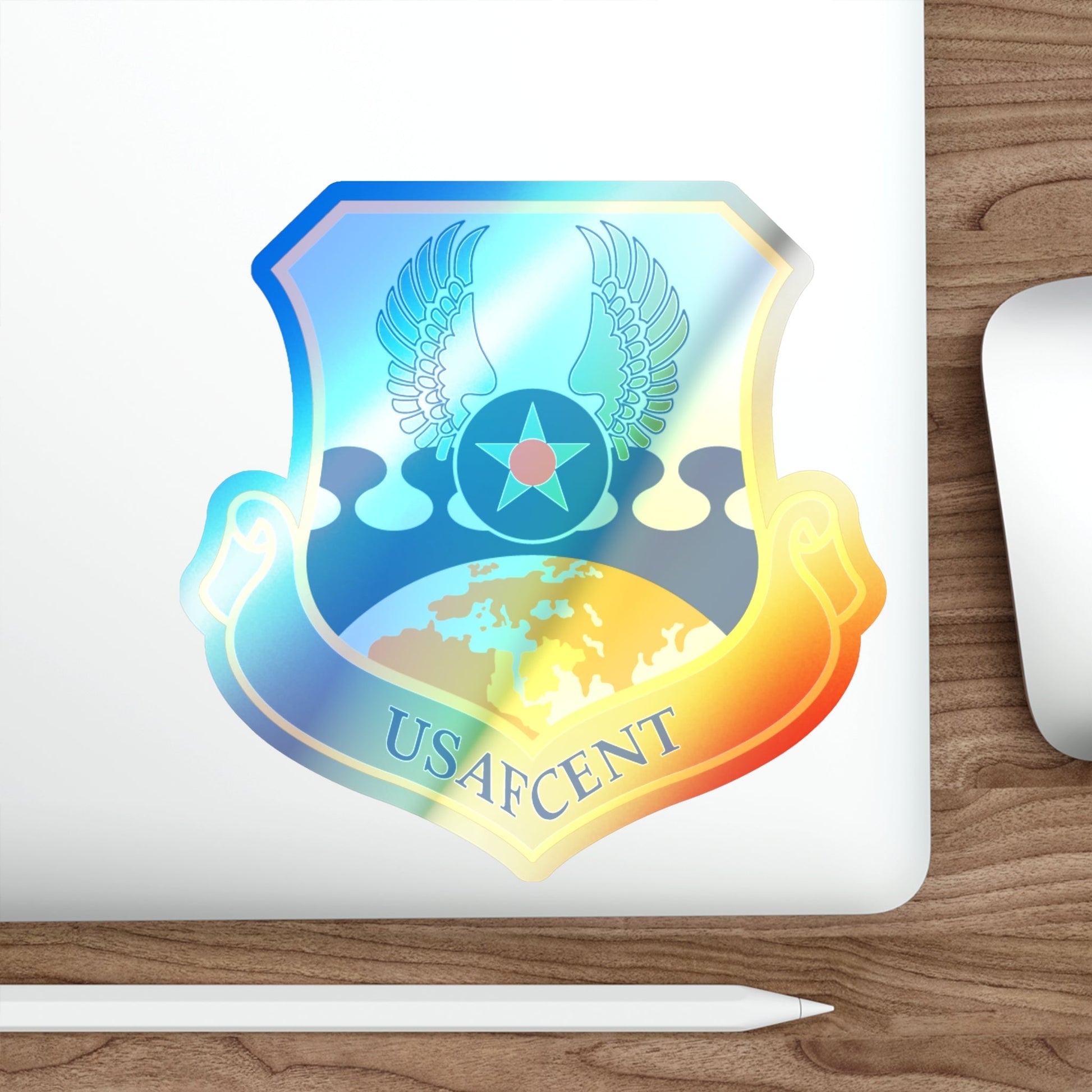 USAFCENT (U.S. Air Force) Holographic STICKER Die-Cut Vinyl Decal-The Sticker Space