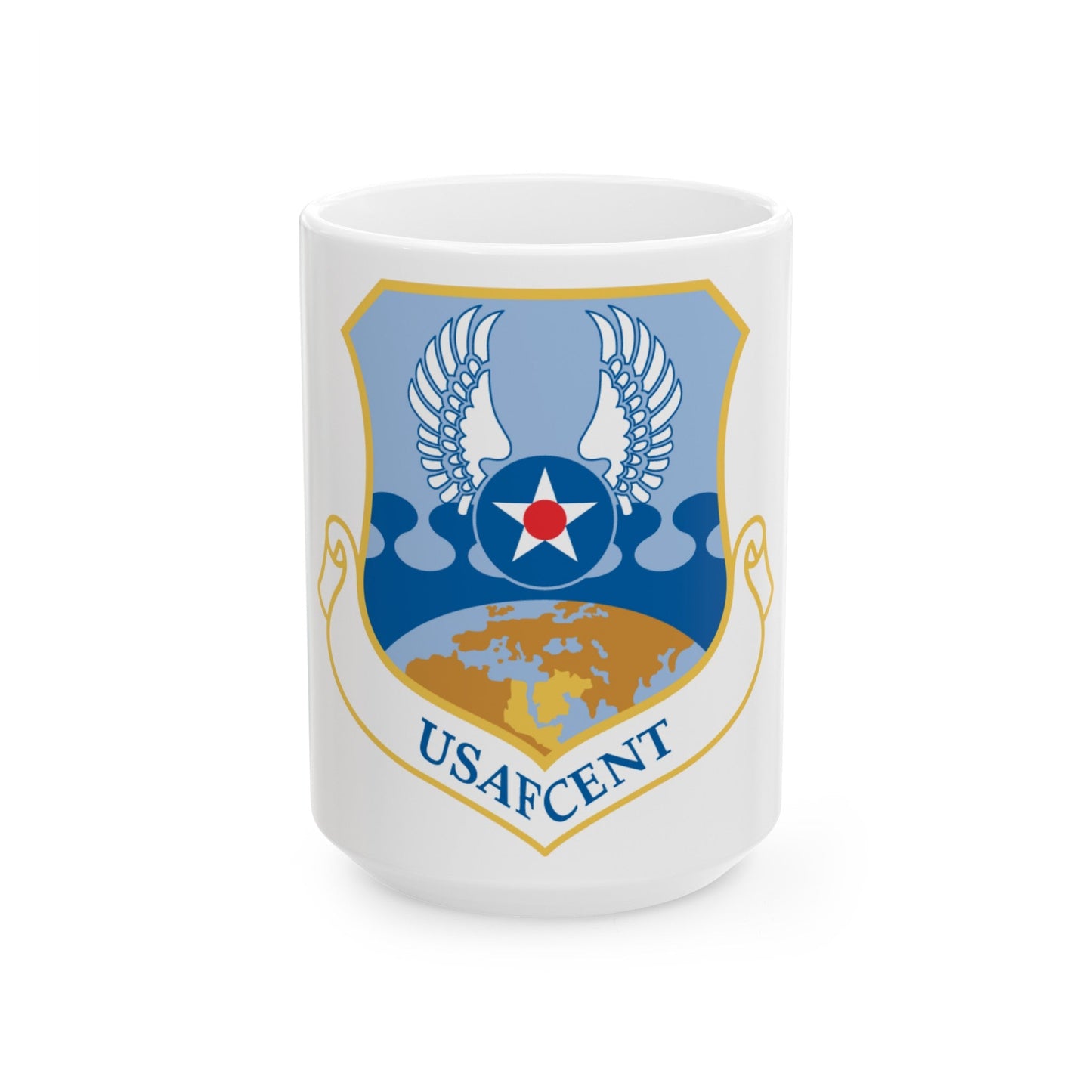 USAFCENT (U.S. Air Force) White Coffee Mug-15oz-The Sticker Space