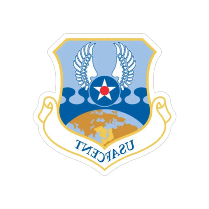 USAFCENT (U.S. Air Force) REVERSE PRINT Transparent Die-Cut STICKER 3 Inch Die-Cut Transparent - The Sticker Space
