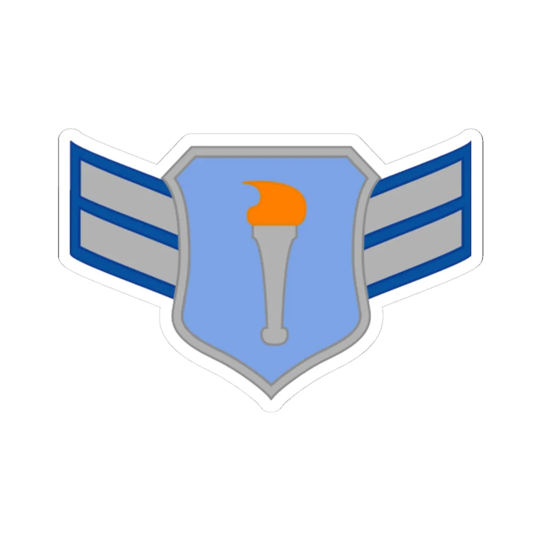 USAFJROTC AFC (United States) (Military Rank) STICKER Vinyl Kiss-Cut Decal 3 Inch White - The Sticker Space