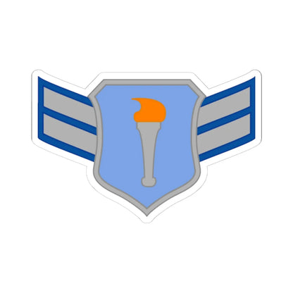 USAFJROTC AFC (United States) (Military Rank) STICKER Vinyl Kiss-Cut Decal 6 Inch White - The Sticker Space