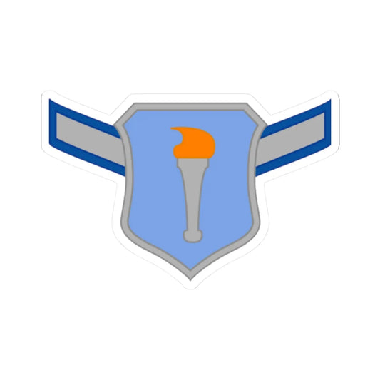 USAFJROTC AMN (United States) (Military Rank) STICKER Vinyl Kiss-Cut Decal 2 Inch White - The Sticker Space