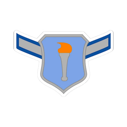 USAFJROTC AMN (United States) (Military Rank) STICKER Vinyl Kiss-Cut Decal 3 Inch White - The Sticker Space