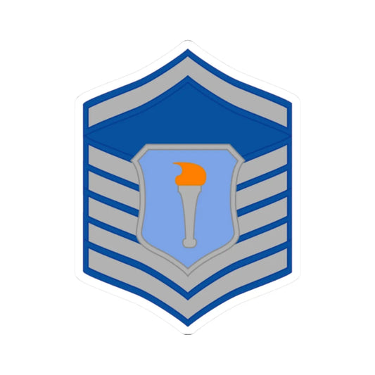 USAFJROTC MST (United States) (Military Rank) STICKER Vinyl Kiss-Cut Decal 2 Inch White - The Sticker Space