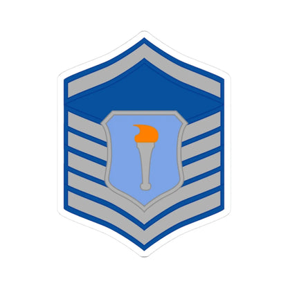 USAFJROTC MST (United States) (Military Rank) STICKER Vinyl Kiss-Cut Decal 3 Inch White - The Sticker Space