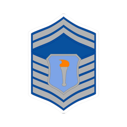 USAFJROTC SMS (United States) (Military Rank) STICKER Vinyl Kiss-Cut Decal 2 Inch White - The Sticker Space