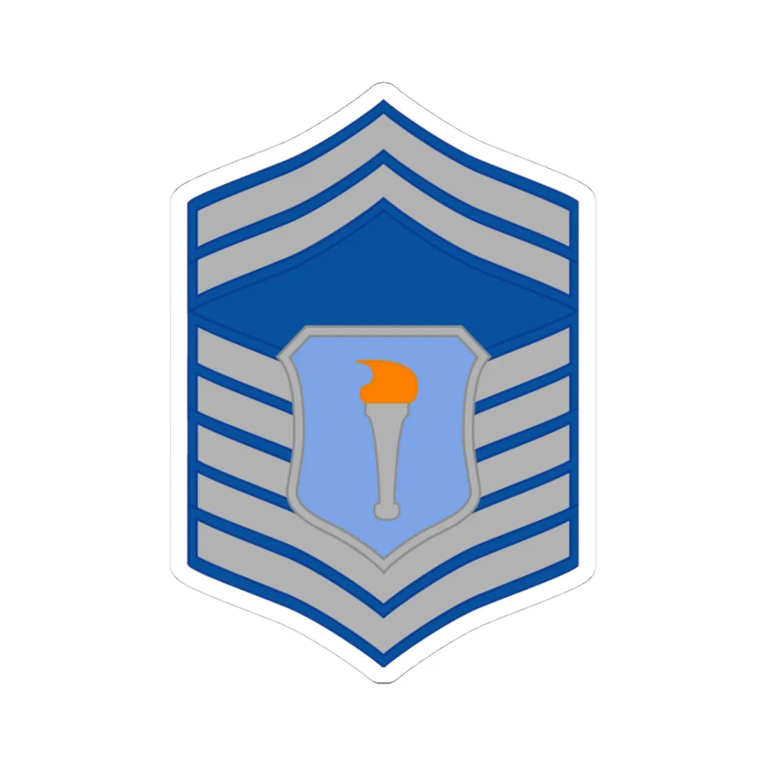 USAFJROTC SMS (United States) (Military Rank) STICKER Vinyl Kiss-Cut Decal - The Sticker Space