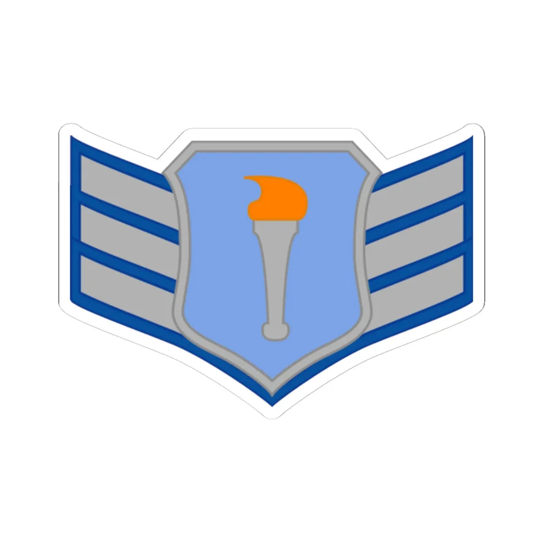 USAFJROTC SRA (United States) (Military Rank) STICKER Vinyl Kiss-Cut Decal 6 Inch White - The Sticker Space