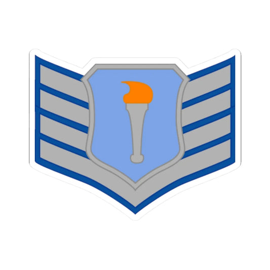 USAFJROTC SST (United States) (Military Rank) STICKER Vinyl Kiss-Cut Decal 2 Inch White - The Sticker Space