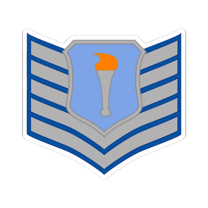 USAFJROTC TST (United States) (Military Rank) STICKER Vinyl Kiss-Cut Decal 4 Inch White - The Sticker Space