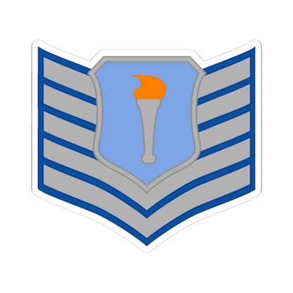 USAFJROTC TST (United States) (Military Rank) STICKER Vinyl Kiss-Cut Decal 6 Inch White - The Sticker Space