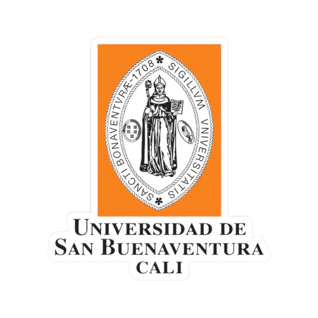 USB Cali Logo (Colombia) (Coat of Arms) STICKER Vinyl Kiss-Cut Decal 2 Inch White - The Sticker Space