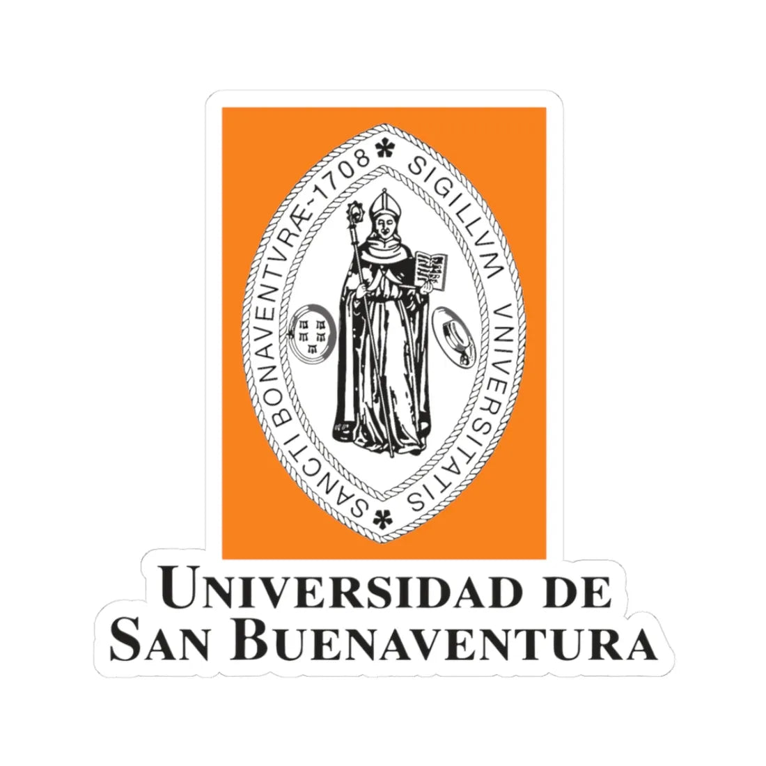 USB Logo (Colombia) (Coat of Arms) STICKER Vinyl Kiss-Cut Decal 3 Inch White - The Sticker Space