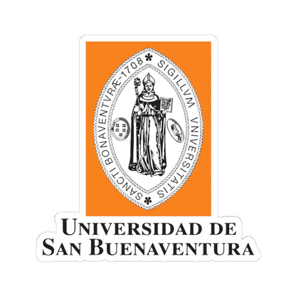 USB Logo (Colombia) (Coat of Arms) STICKER Vinyl Kiss-Cut Decal 4 Inch White - The Sticker Space