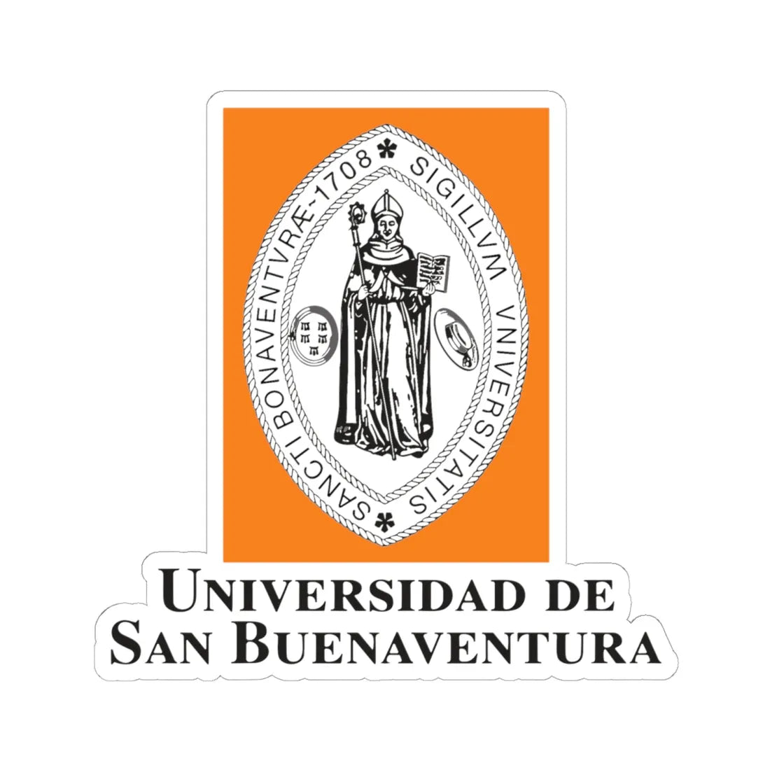 USB Logo (Colombia) (Coat of Arms) STICKER Vinyl Kiss-Cut Decal 6 Inch White - The Sticker Space