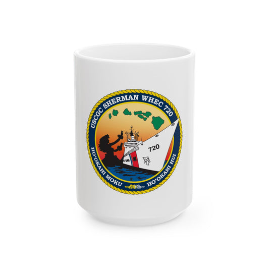 USCCG Sherman (U.S. Coast Guard) White Coffee Mug