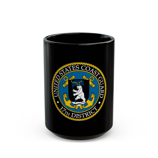 USCG 17th District (U.S. Coast Guard) Black Coffee Mug-15oz-The Sticker Space