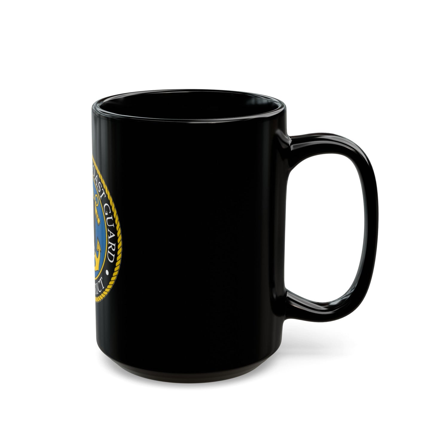 USCG 17th District (U.S. Coast Guard) Black Coffee Mug-The Sticker Space