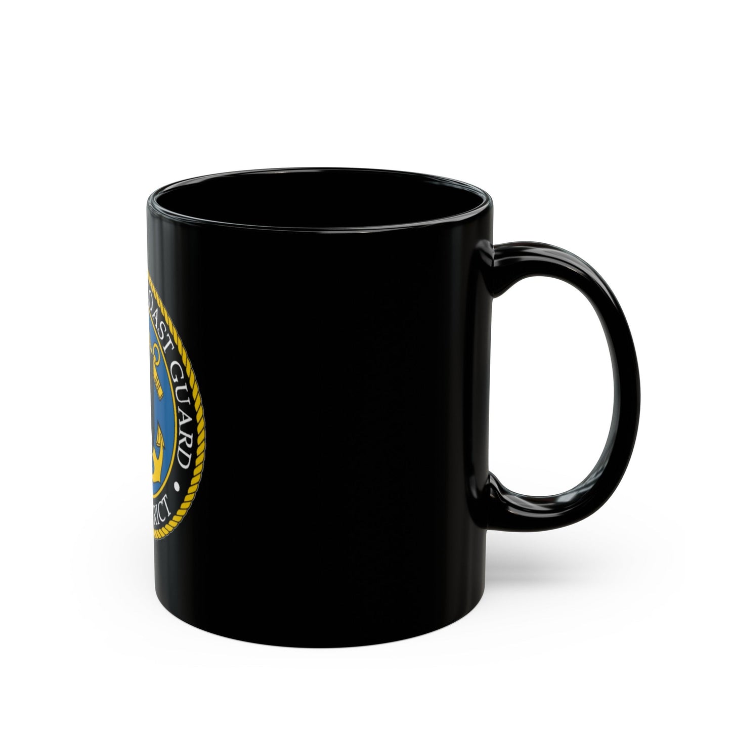 USCG 17th District (U.S. Coast Guard) Black Coffee Mug-The Sticker Space