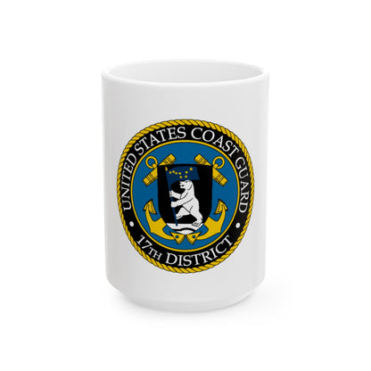 USCG 17th District (U.S. Coast Guard) White Coffee Mug-15oz-The Sticker Space