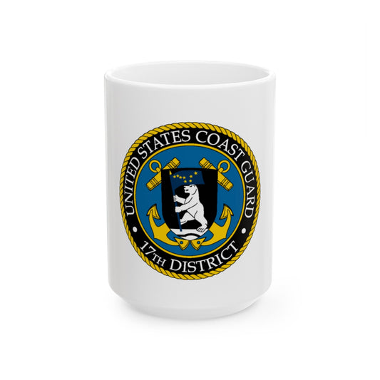 USCG 17th District (U.S. Coast Guard) White Coffee Mug-15oz-The Sticker Space