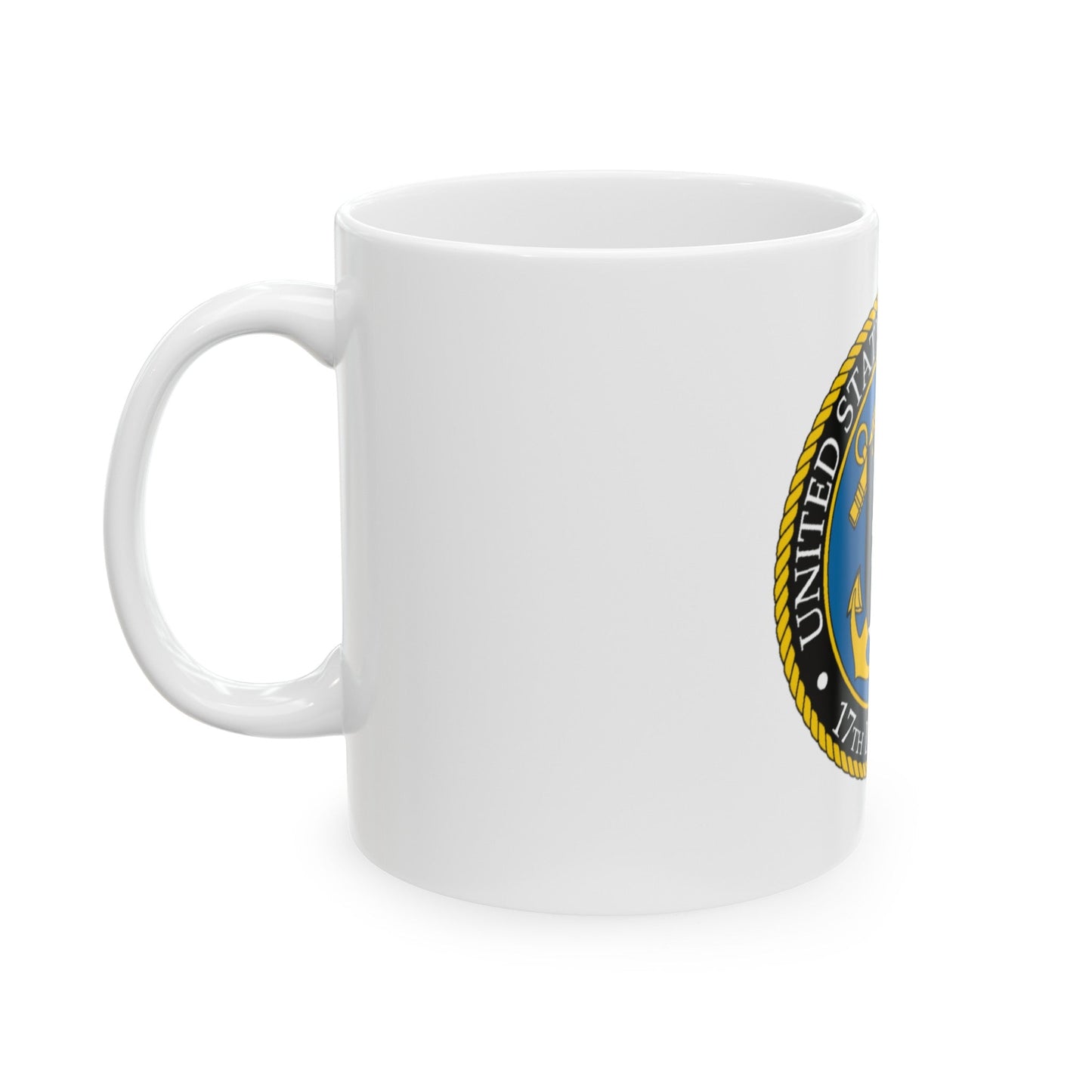 USCG 17th District (U.S. Coast Guard) White Coffee Mug-The Sticker Space