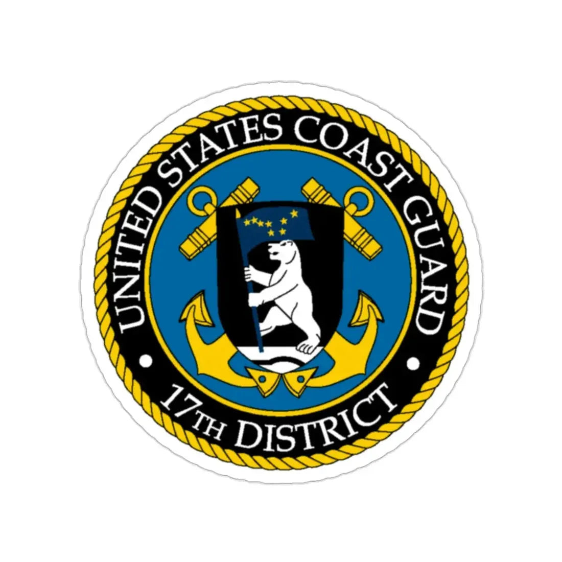 USCG 17th District (U.S. Coast Guard) STICKER Vinyl Die-Cut Decal 2 Inch - The Sticker Space