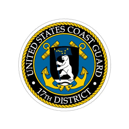 USCG 17th District (U.S. Coast Guard) STICKER Vinyl Die-Cut Decal 4 Inch - The Sticker Space