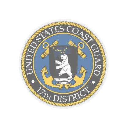 USCG 17th District (U.S. Coast Guard) STICKER Vinyl Kiss-Cut Decal 6 Inch Transparent - The Sticker Space