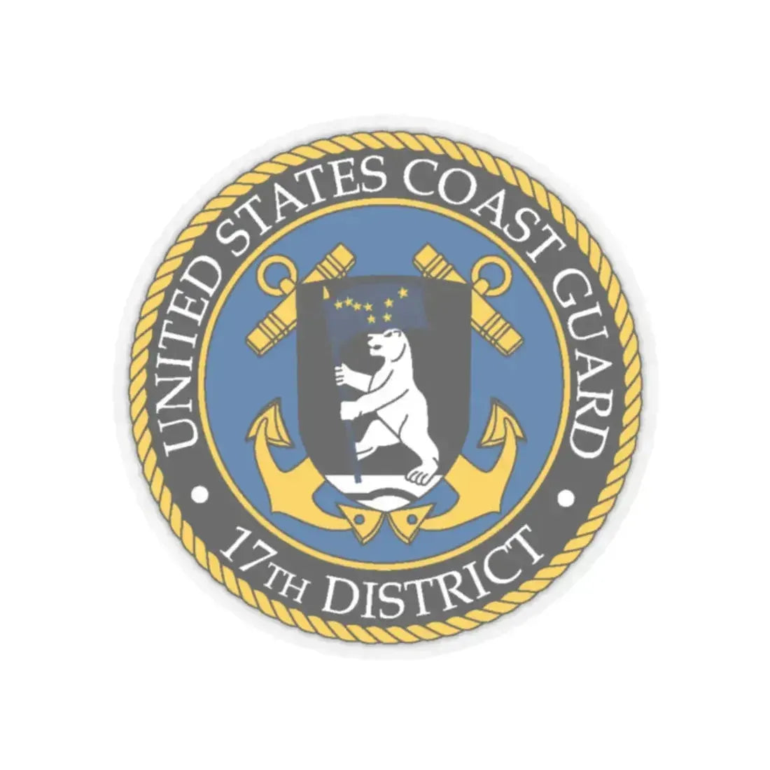 USCG 17th District (U.S. Coast Guard) STICKER Vinyl Kiss-Cut Decal - The Sticker Space