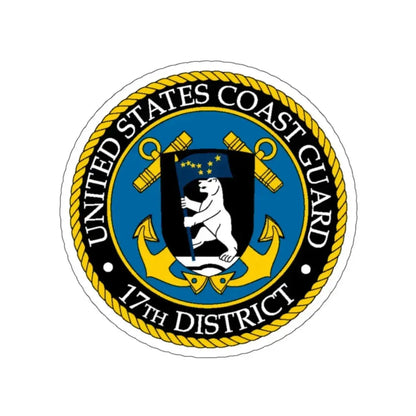 USCG 17th District (U.S. Coast Guard) STICKER Vinyl Kiss-Cut Decal - The Sticker Space