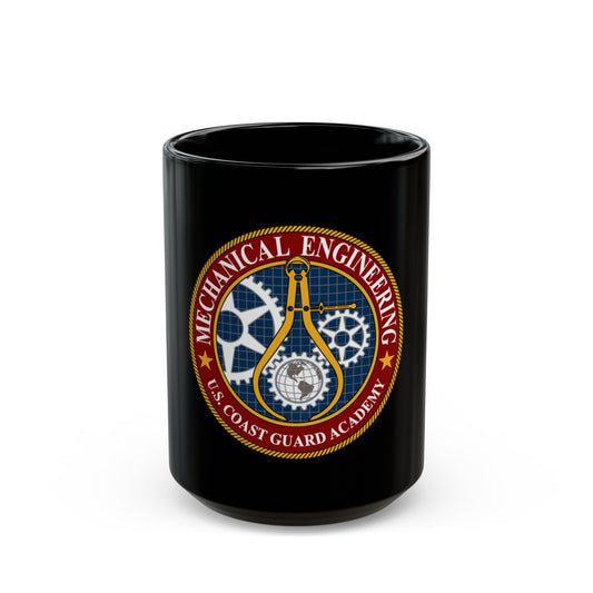 USCG Acad Mech Engineering (U.S. Coast Guard) Black Coffee Mug-15oz-The Sticker Space