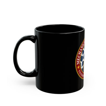 USCG Acad Mech Engineering (U.S. Coast Guard) Black Coffee Mug-The Sticker Space