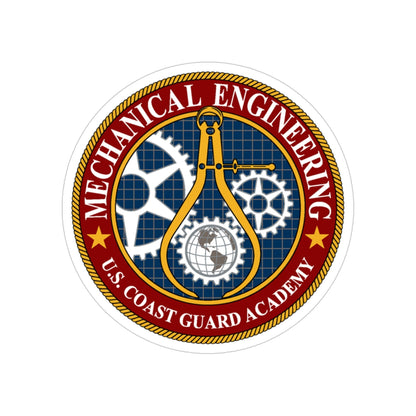 USCG Acad Mech Engineering (U.S. Coast Guard) Transparent STICKER Die-Cut Vinyl Decal-4 Inch-The Sticker Space