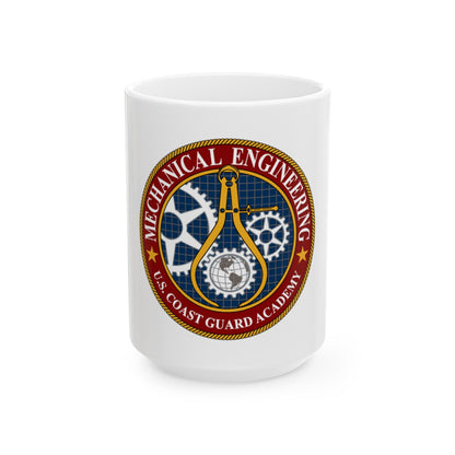 USCG Acad Mech Engineering (U.S. Coast Guard) White Coffee Mug-15oz-The Sticker Space