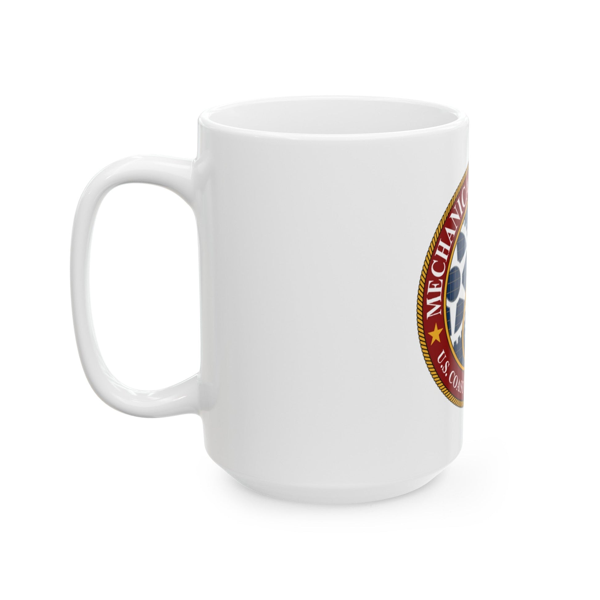 USCG Acad Mech Engineering (U.S. Coast Guard) White Coffee Mug-The Sticker Space