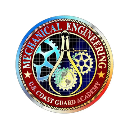 USCG Acad Mech Engineering (U.S. Coast Guard) Holographic STICKER Die-Cut Vinyl Decal 5 Inch Holographic - The Sticker Space