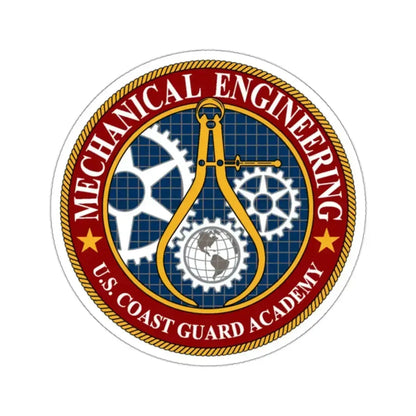 USCG Acad Mech Engineering (U.S. Coast Guard) STICKER Vinyl Kiss-Cut Decal 2 Inch White - The Sticker Space