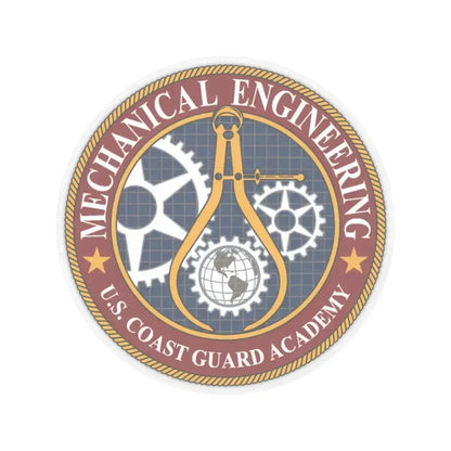 USCG Acad Mech Engineering (U.S. Coast Guard) STICKER Vinyl Kiss-Cut Decal 3 Inch Transparent - The Sticker Space